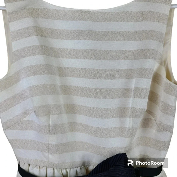 Lilly Pulitzer white and tan Striped Dress - Picture 3 of 11